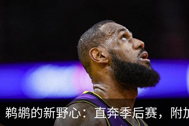 鹈鹕的新野心：直奔季后赛，附加赛不在计划内！